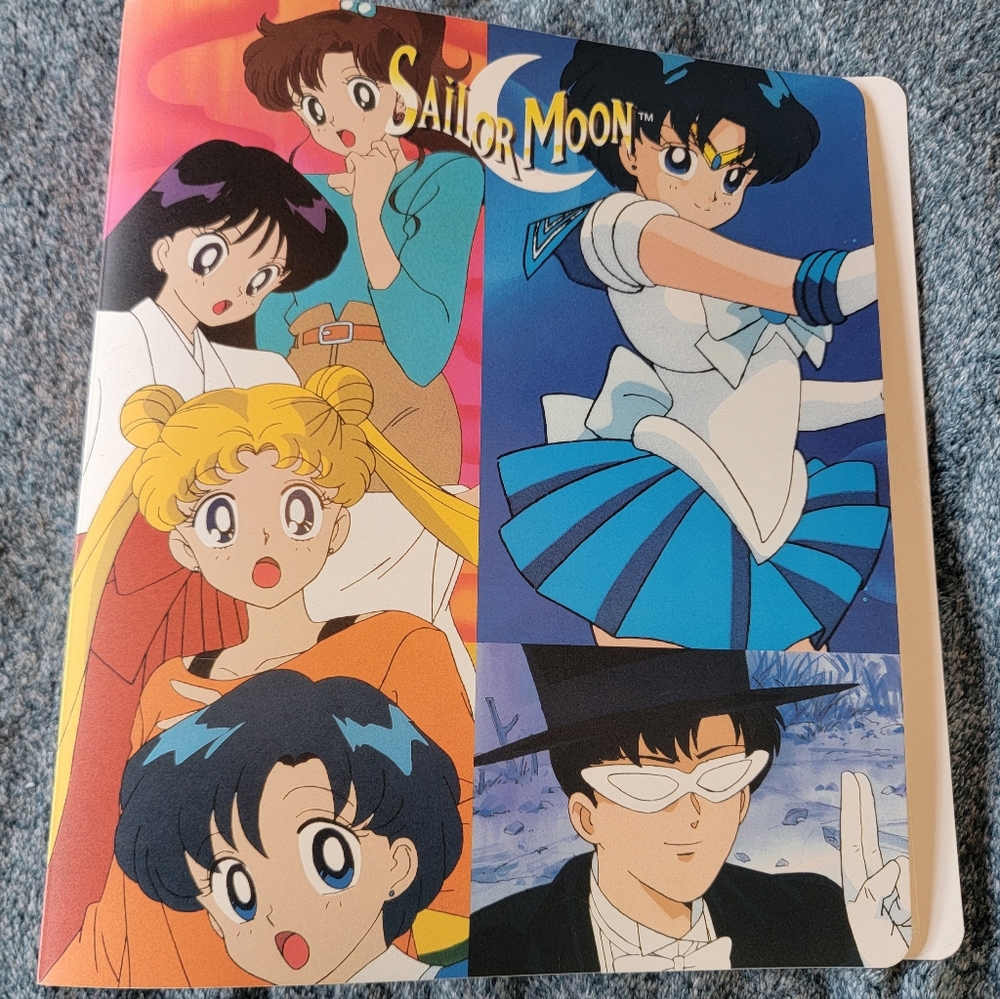 Vintage 1995 Sailor Moon 3 Ring Binder
